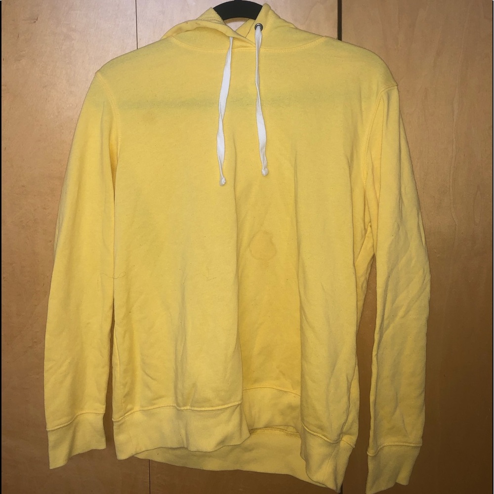 yellow hoodie